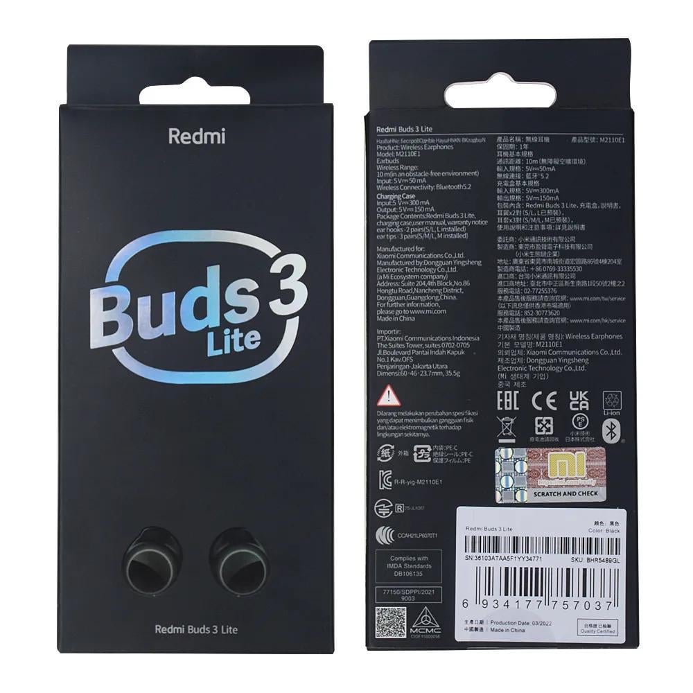 Наушники Redmi Buds 3 Lite Global (1974748736) - фото 5