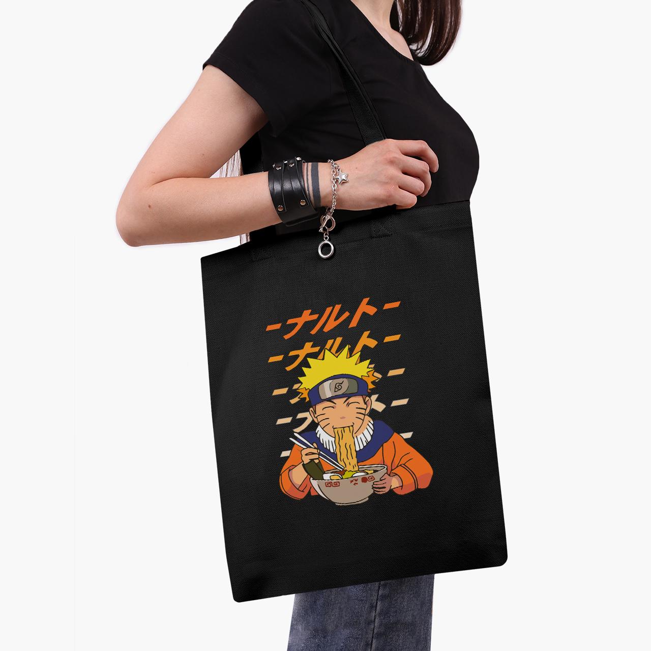 Эко сумка шоппер Naruto Uzumaki 41x35 см Черный (9227-2818-BK)