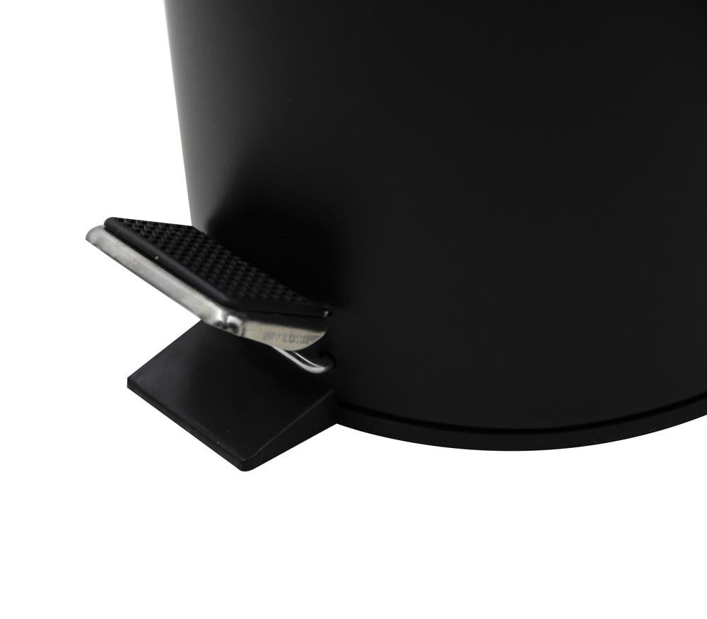 Відро для сміття кругле Zerix Solo-TC0107 Black 7 л Чорний (ZX5900) - фото 2