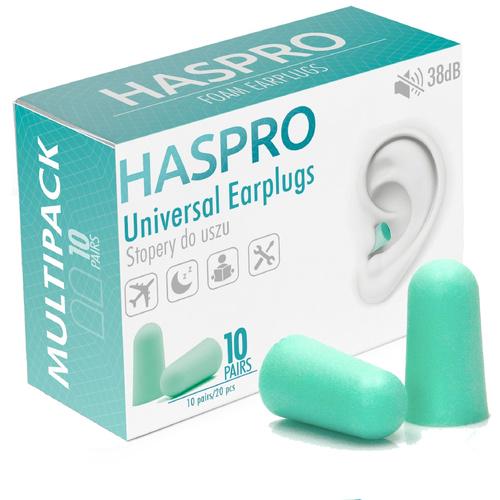 Беруші для сну пінні HASPRO MULTI10 SNR 38 дБ Ментоловий 10 пар (1119-02)