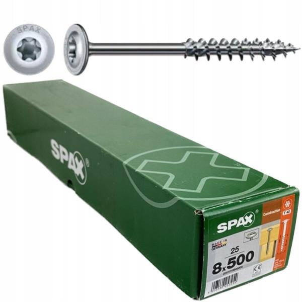 Шуруп конструкционный SPAX для деревянных конструкций 8х500 мм уп/25 шт. (2496101935)