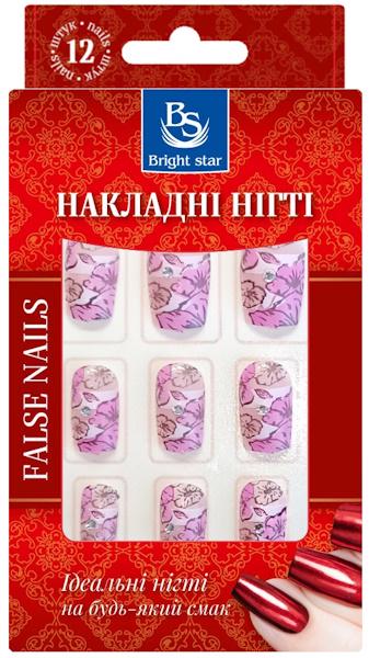 Накладные ногти Bright Star с рисунком 12 шт. (LRN-756-29)