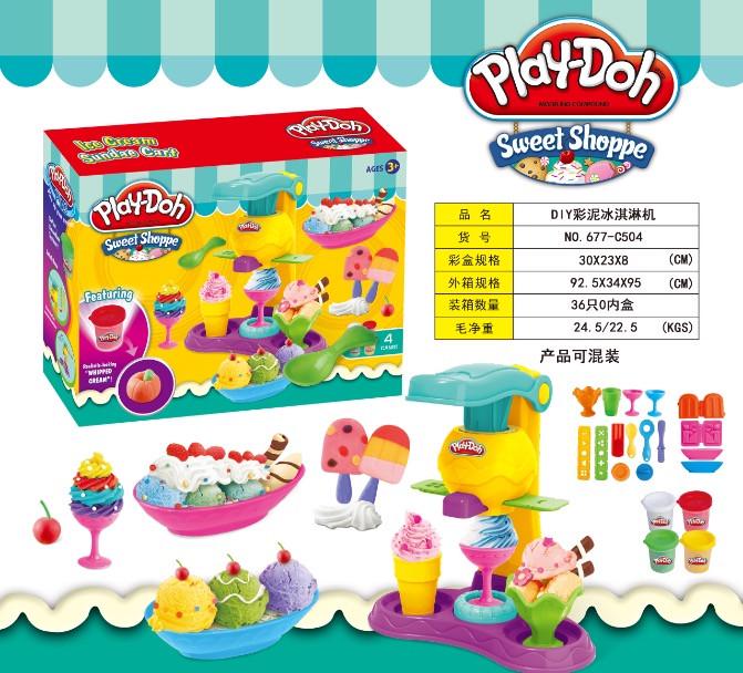 Набор игровой PLAY-DOH 677-C504 мороженица для лепки из пластилина - фото 3