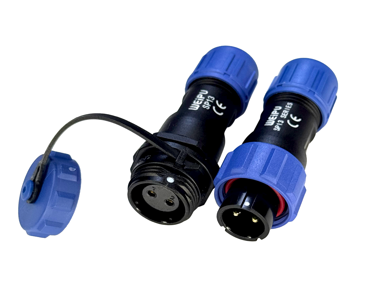 Герметичный разъем Weipu SP1310/P+SP1311/S F-M 2pin IP68 (2757591424) - фото 5