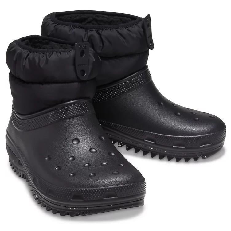 Чоботи  жіночі Crocs Classic Neo Puff Shorty Black р. 36-37 Чорний (26854)