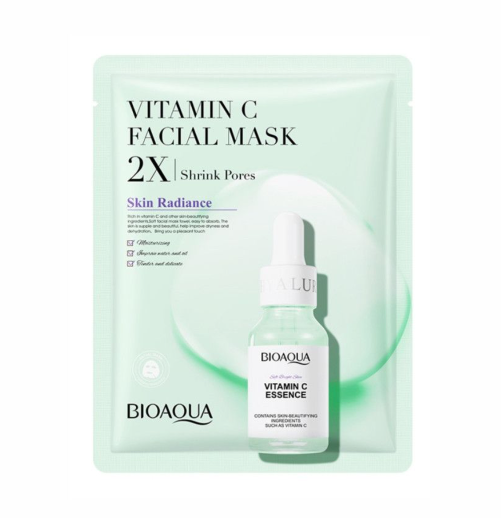 Маска для лица Bioaqua Vitamin C 2X Shrink Pores Facial Mask с витамином C 30 г (011516)