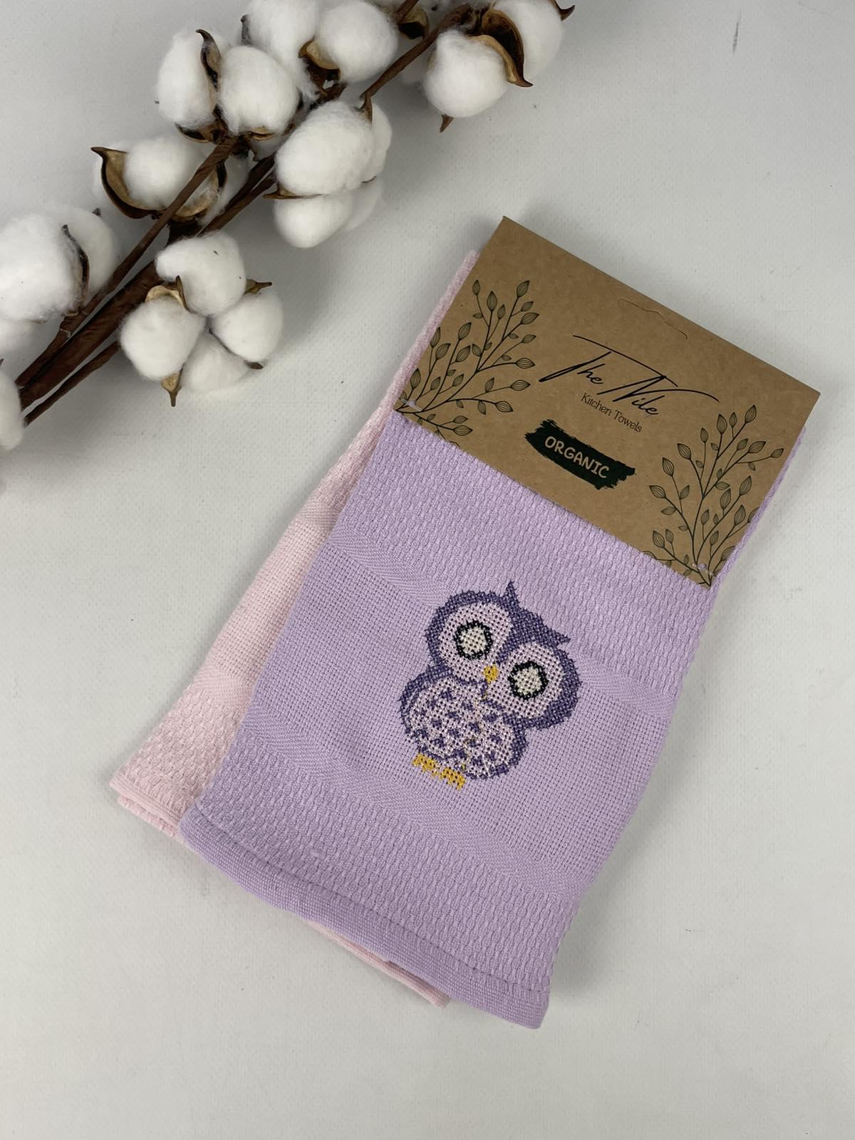 Набор кухонных полотенец Rice Pattern Hanger Own 2 шт. Pink/Purple (CN37501)