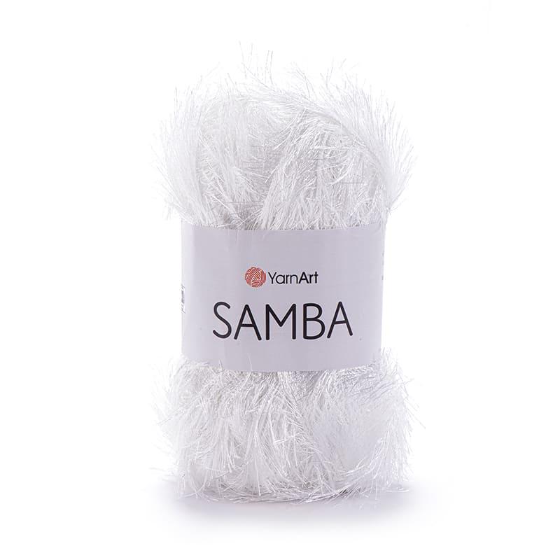 Пряжа YarnArt Samba 01 Белый