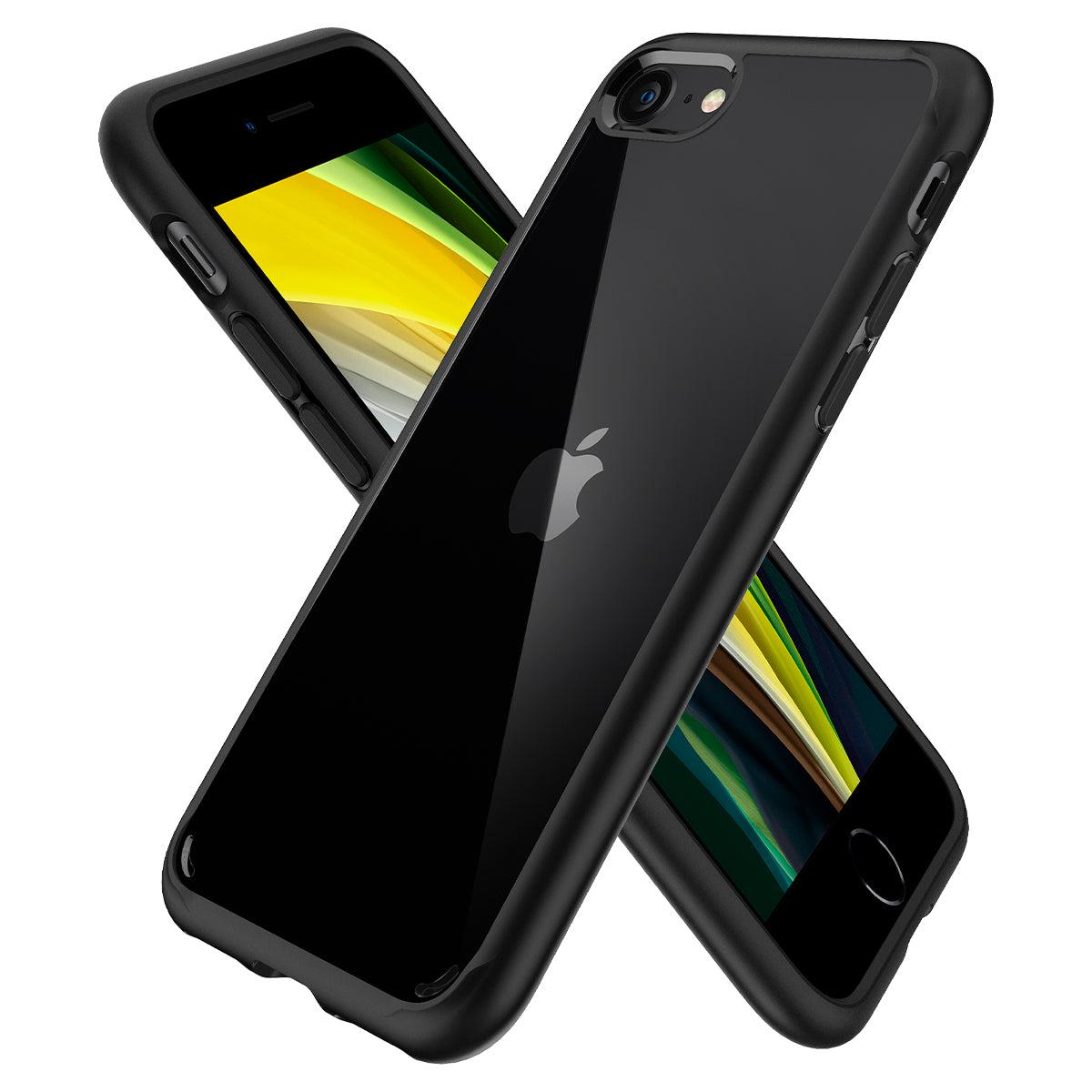 Чехол противоударный прозрачный Spigen Ultra Hybrid 042CS20926 для Iphone 7/8/SE 2020/2022 Black - фото 6