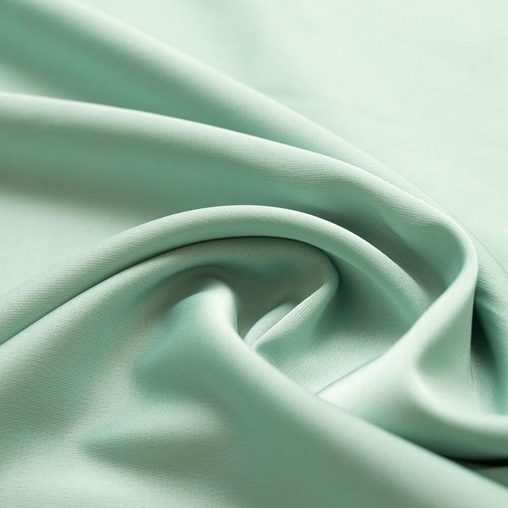 Ткань платевая атлас шелк Vanessa Кротко-мятый (11953)