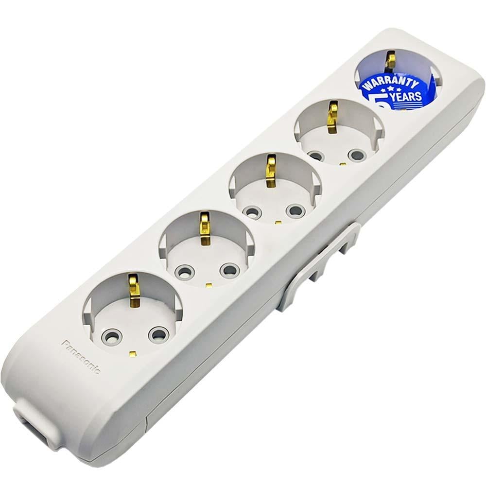 Колодка для подовжувача Panasonic X-tendia 5 гнізд із заземленням (15569-е) Колодка для подовжувача Panasonic X-tendia 5 гнізд із заземленням (15569-е)