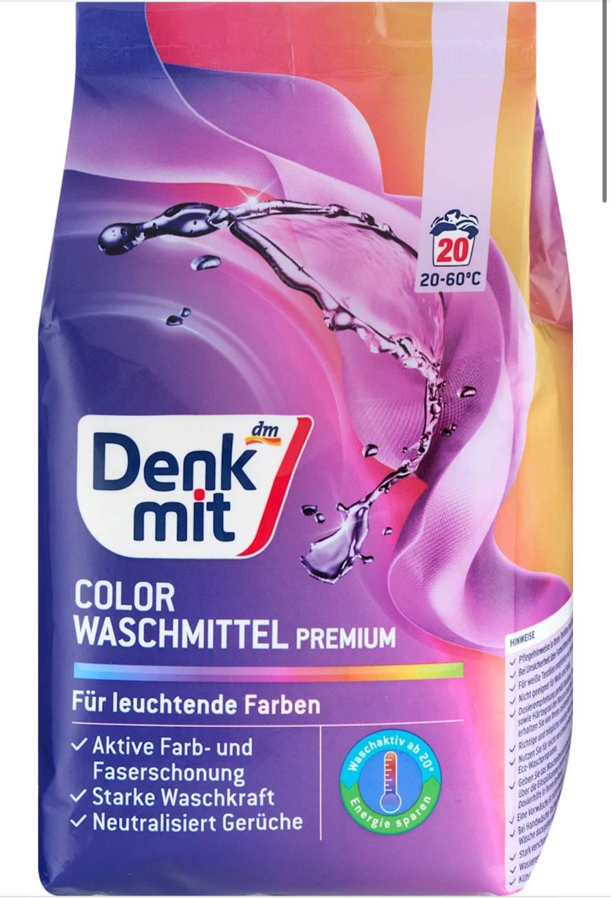 Пральний порошок DenkMit Colorwaschmittel для кольорових речей 20 прань 1,35 кг Пральний порошок DenkMit Colorwaschmittel для кольорових речей 20 прань 1,35 кг