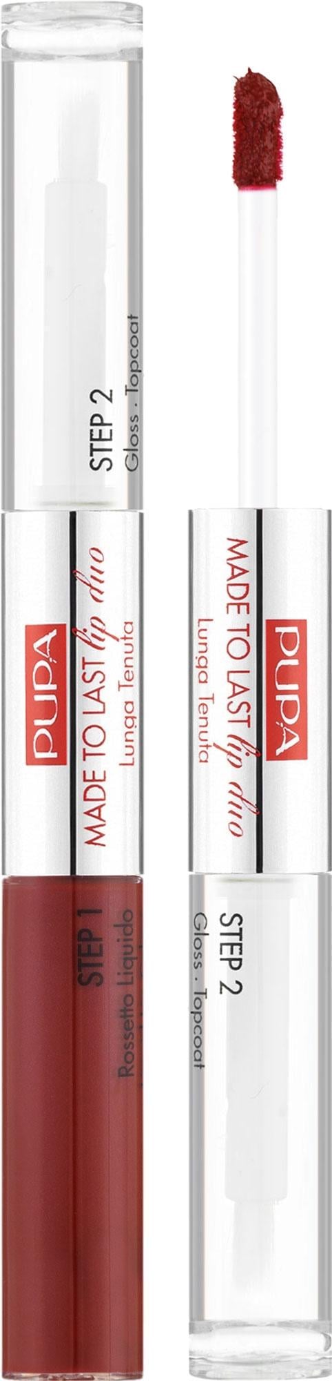Блеск для губ Pupa Coral Island Made To Last Lip Duo 2x4 мл №005 Deep Ruby (381983)