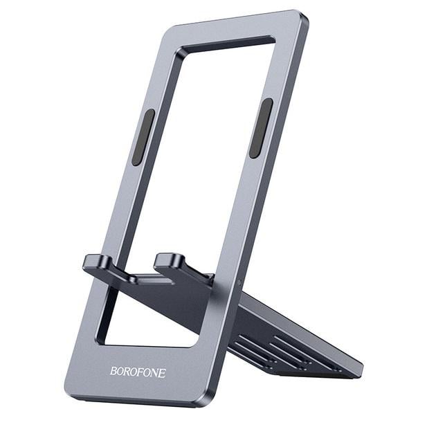 Держатель настольный для телефона Borofone BH112 Kerry metal folding desktop stand Metal Grey (18410084)