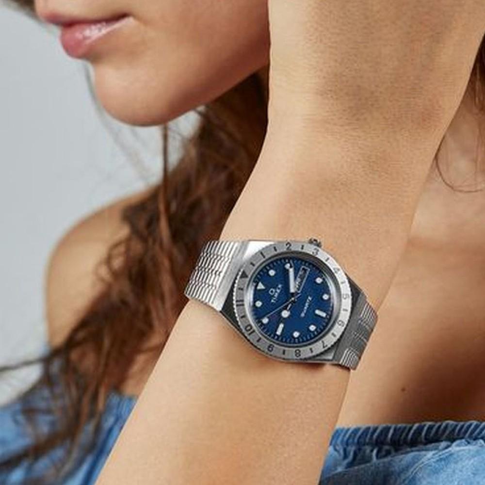 Наручний годинник жіночий Timex Q Series кварцевий Silver (Tx2u95500) - фото 6 Наручний годинник жіночий Timex Q Series кварцевий Silver (Tx2u95500) - фото 6