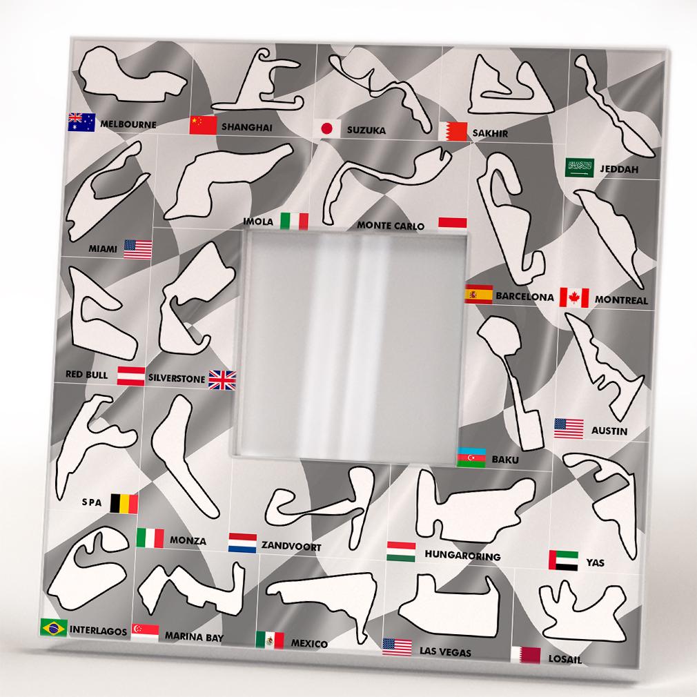 Зеркало декоративное Трассы Формула-1 260х260 мм (M04647) - фото 2