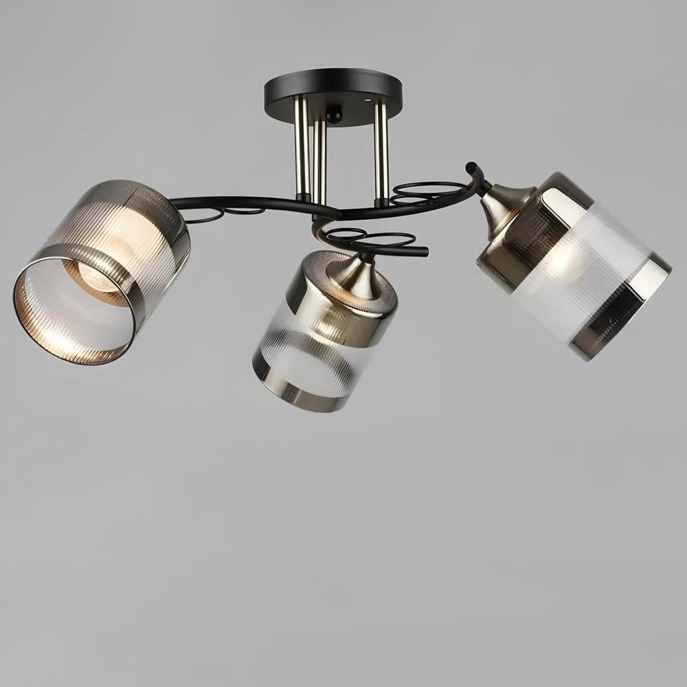 Люстра потолочная Light House SR-20389/3 BK+AB D580хH250 E27 Черный/Бронзовый