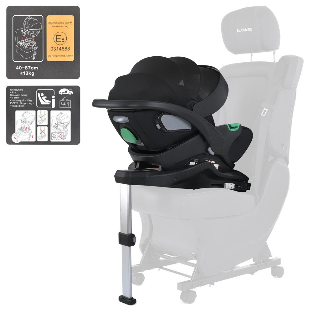 База под автокресло с ISOFIX и опорной ногой i-SIZE R129 HOME ME 1110 i-FIX Base - фото 5 База под автокресло с ISOFIX и опорной ногой i-SIZE R129 HOME ME 1110 i-FIX Base - фото 5