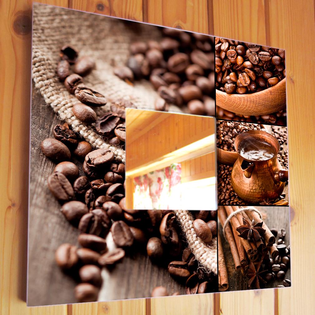 Зеркало декоративное Кофейные зерна 260х260 мм (M03762)