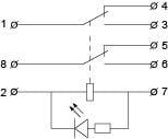 Реле промежуточное АСКО-Укрем 10А 2к 220V AC МK2P (A0090010001) - фото 3