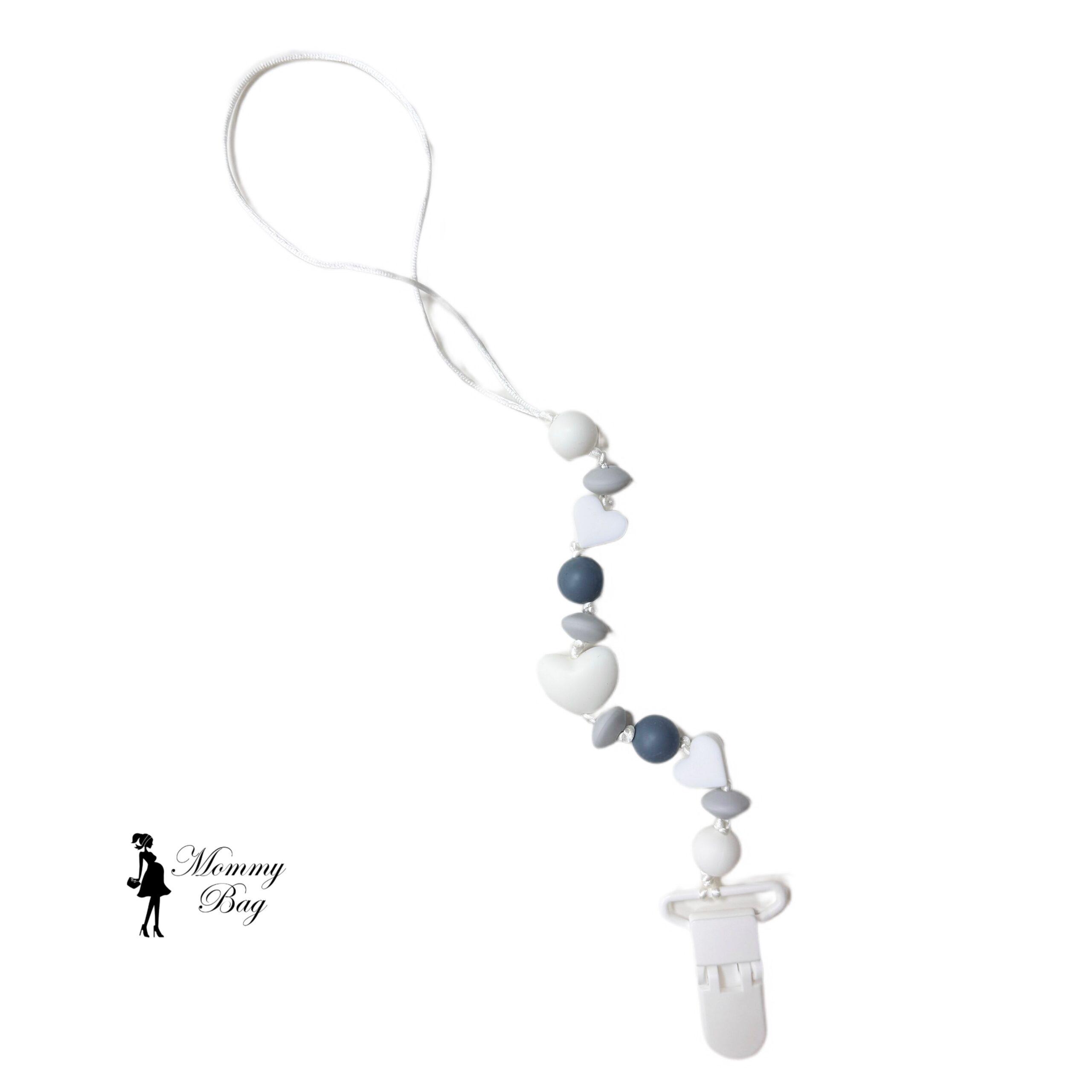 Тримач для пустушки Mommy Bag Сіро-молочний (143977) - фото 2