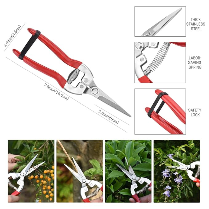 Секатор HAONONGFU з гострими хромовими лезами (2552482219) - фото 7 Секатор HAONONGFU з гострими хромовими лезами (2552482219) - фото 7