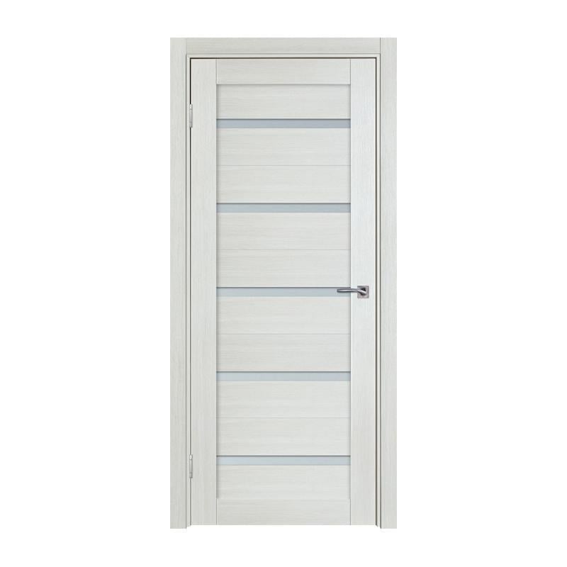 Дверное полотно TD ТД-1 L МДФ 2000х900 мм Дуб беленый/Белое стекло (5356893)