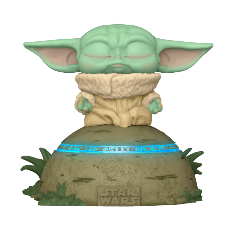 Детская игровая фигурка Funko Pop! Малыш Йода Грога со светом и звуком Мандалорец Star Wars Yoda (58390)