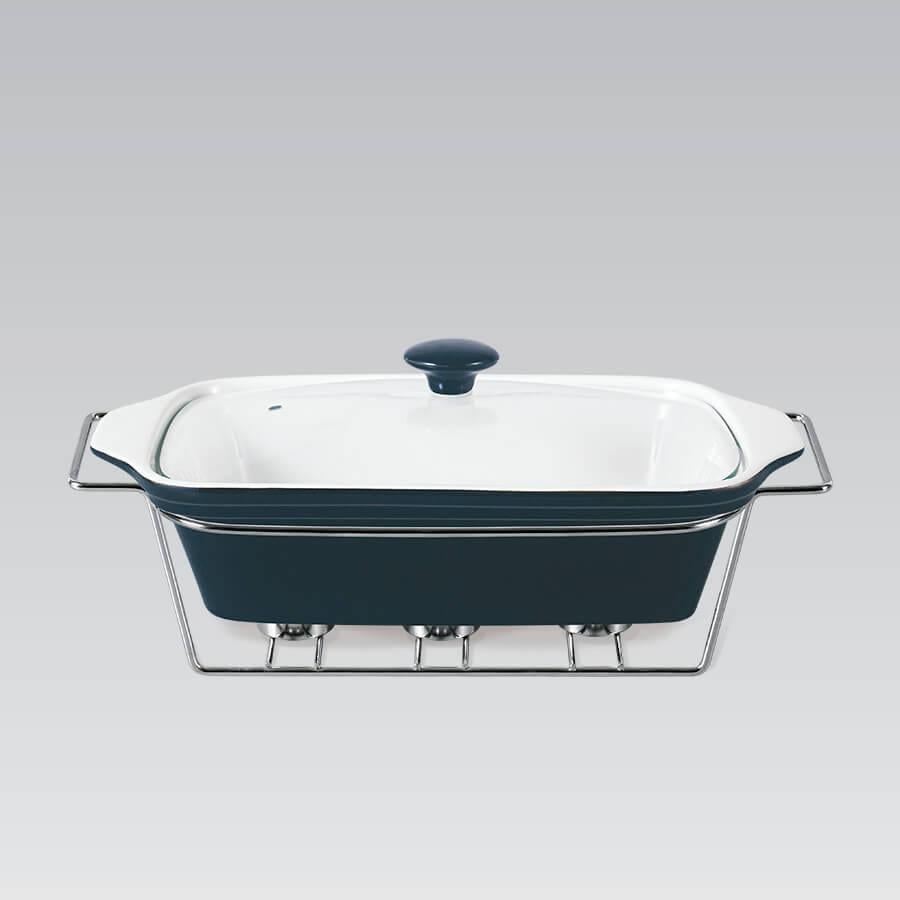 Мармит Maestro прямоугольный 2,8 л 39 см керамика Черный (11561-73 MR)