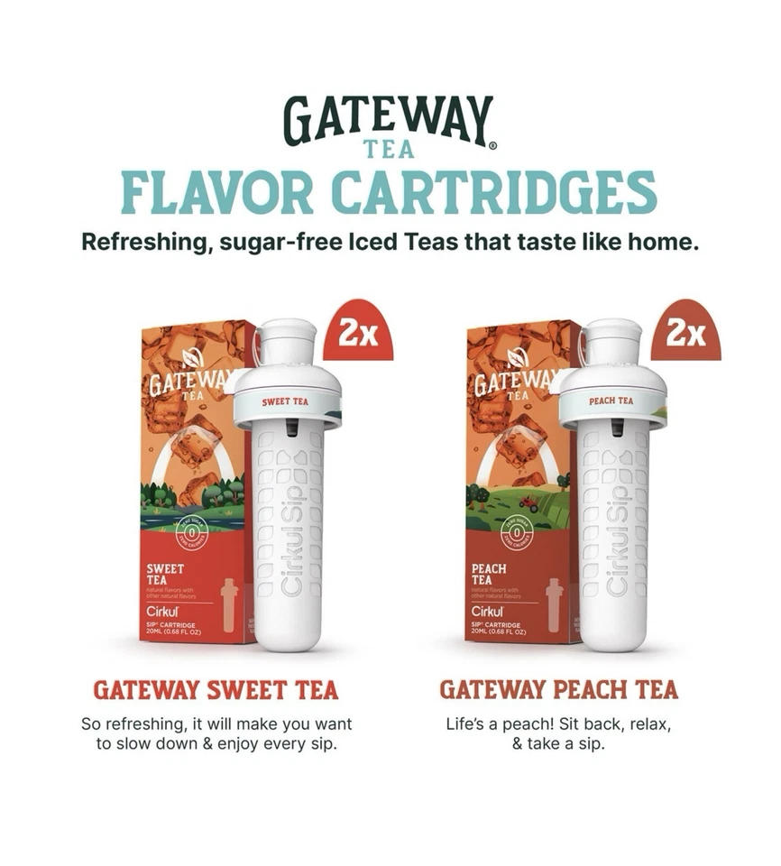 Набор из 8 картриджей для бутылки Cirkul Gateway Tea Variety Pack (40798) - фото 3