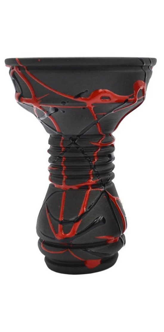 Чаша для кальяну Gusto Bowls Killa Bowls Black/Glaze Red/Black (18072023-28)