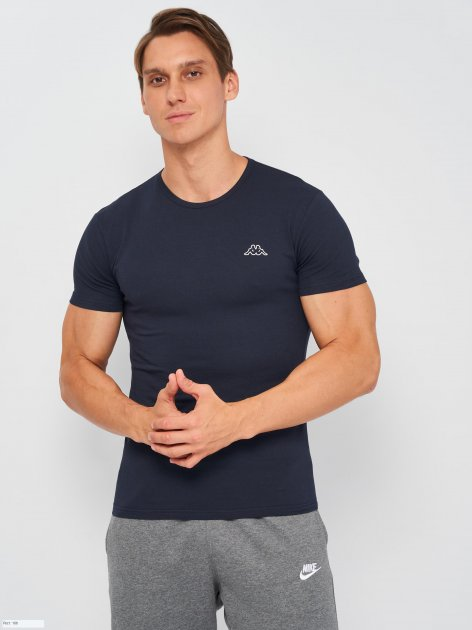 Футболка мужская Kappa T-shirt Mezza Manica Girocollo L Темно-синий (K1304 BluNavy L) Футболка мужская Kappa T-shirt Mezza Manica Girocollo L Темно-синий (K1304 BluNavy L)