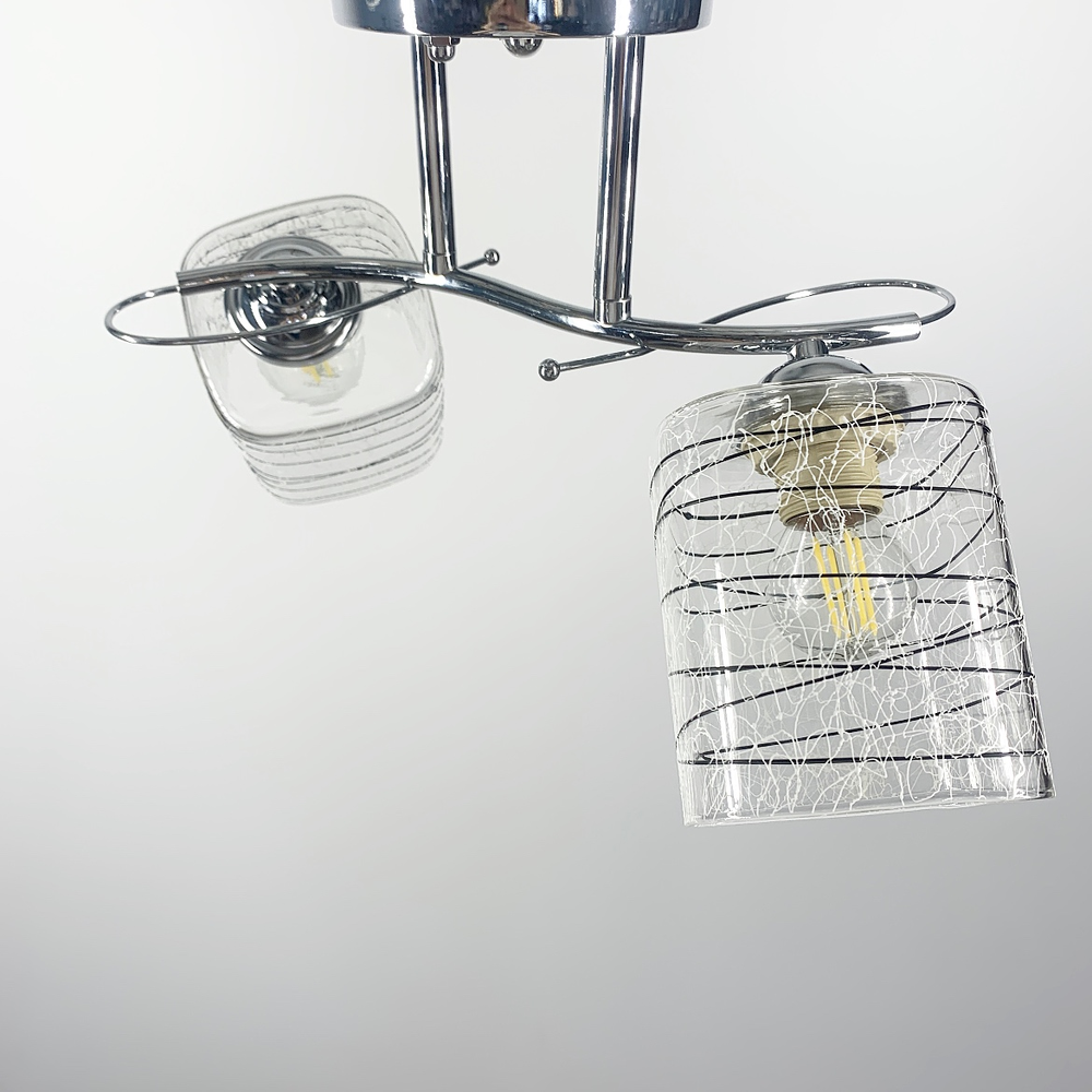 Люстра стельова Light House LNF-17481/2 CR Хром Люстра стельова Light House LNF-17481/2 CR Хром