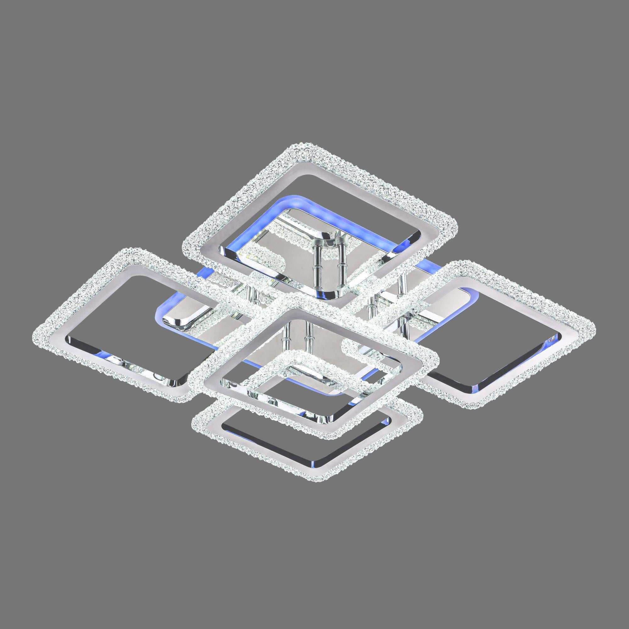 Люстра светодиодная акриловая Valeso V 3202-4/1C CR с пультом (000035507)