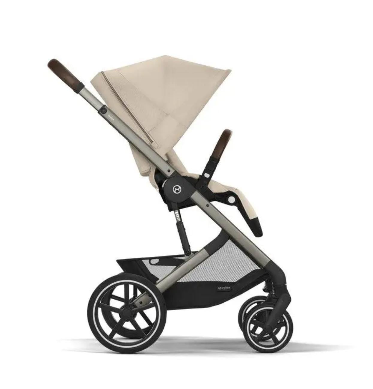 Коляска прогулочная CYBEX Gold Balios S Lux Almond тауп рама Beige (33355763)
