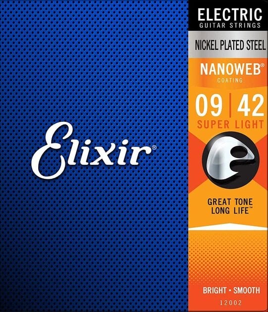 Комплект струн Elixir 12002 Nanoweb Super Light 09-42 для электрогитары (3241640539) Комплект струн Elixir 12002 Nanoweb Super Light 09-42 для электрогитары (3241640539)