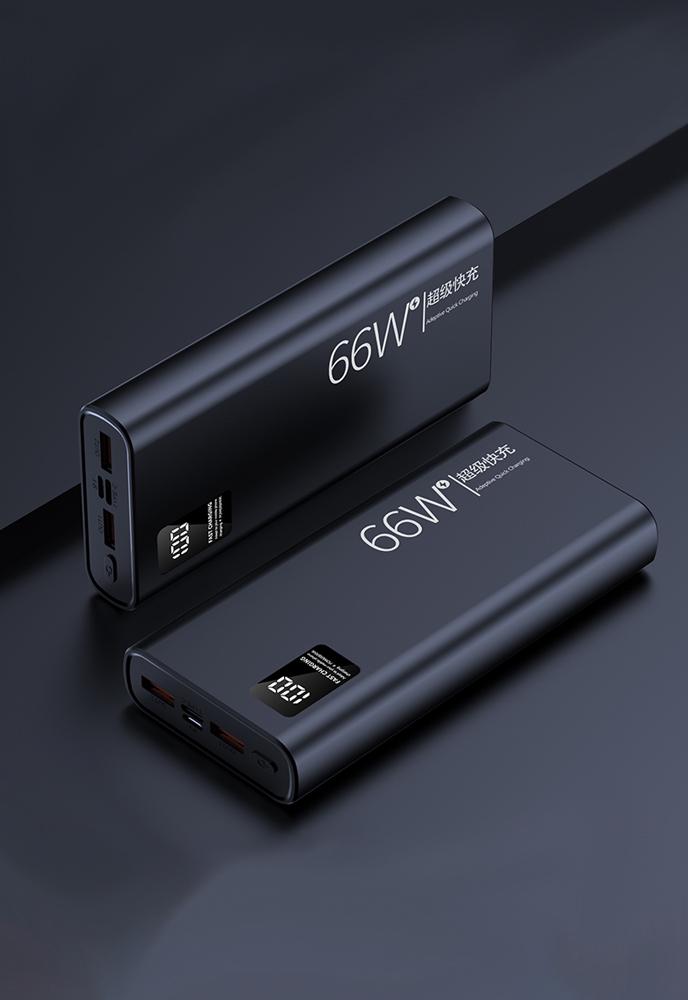 Внешний аккумулятор Simple Excellent K62 PD3.0 QC4.0 20000 mAh 66 Вт 2xUSB Black - фото 2