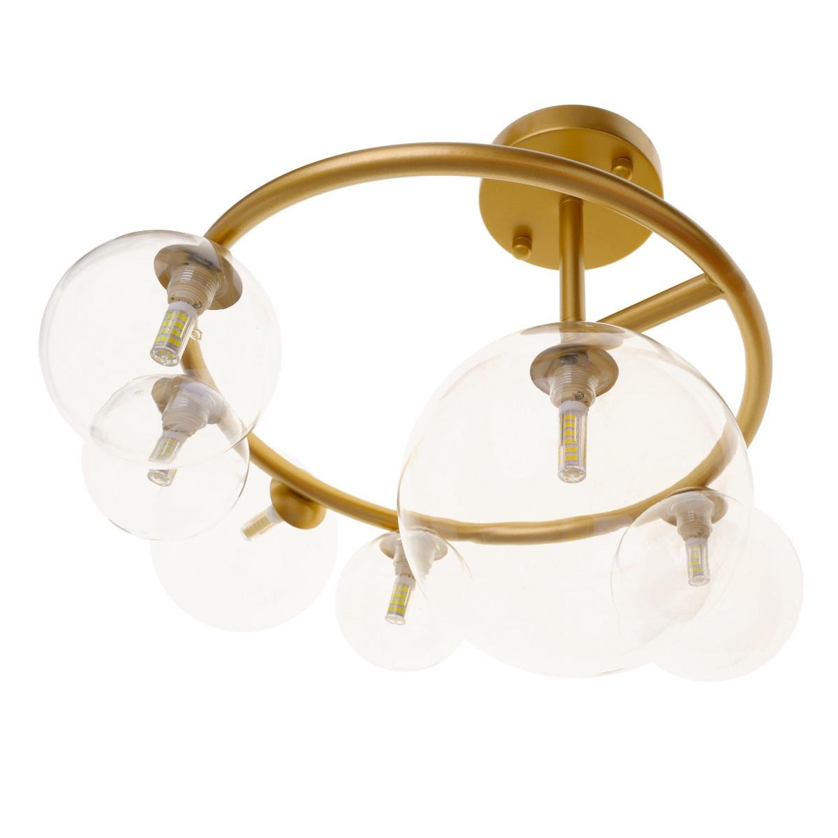 Люстра модерн Brille BL-780S/6 G9 BK/G Золотистый