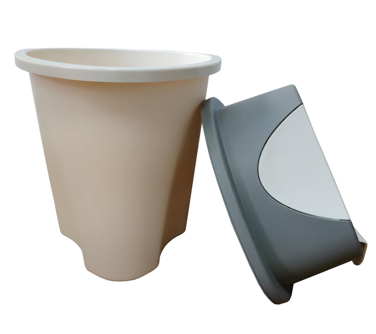 Мусорное ведро Planet Twist 15 л Серо-голубой - фото 2 Мусорное ведро Planet Twist 15 л Серо-голубой - фото 2