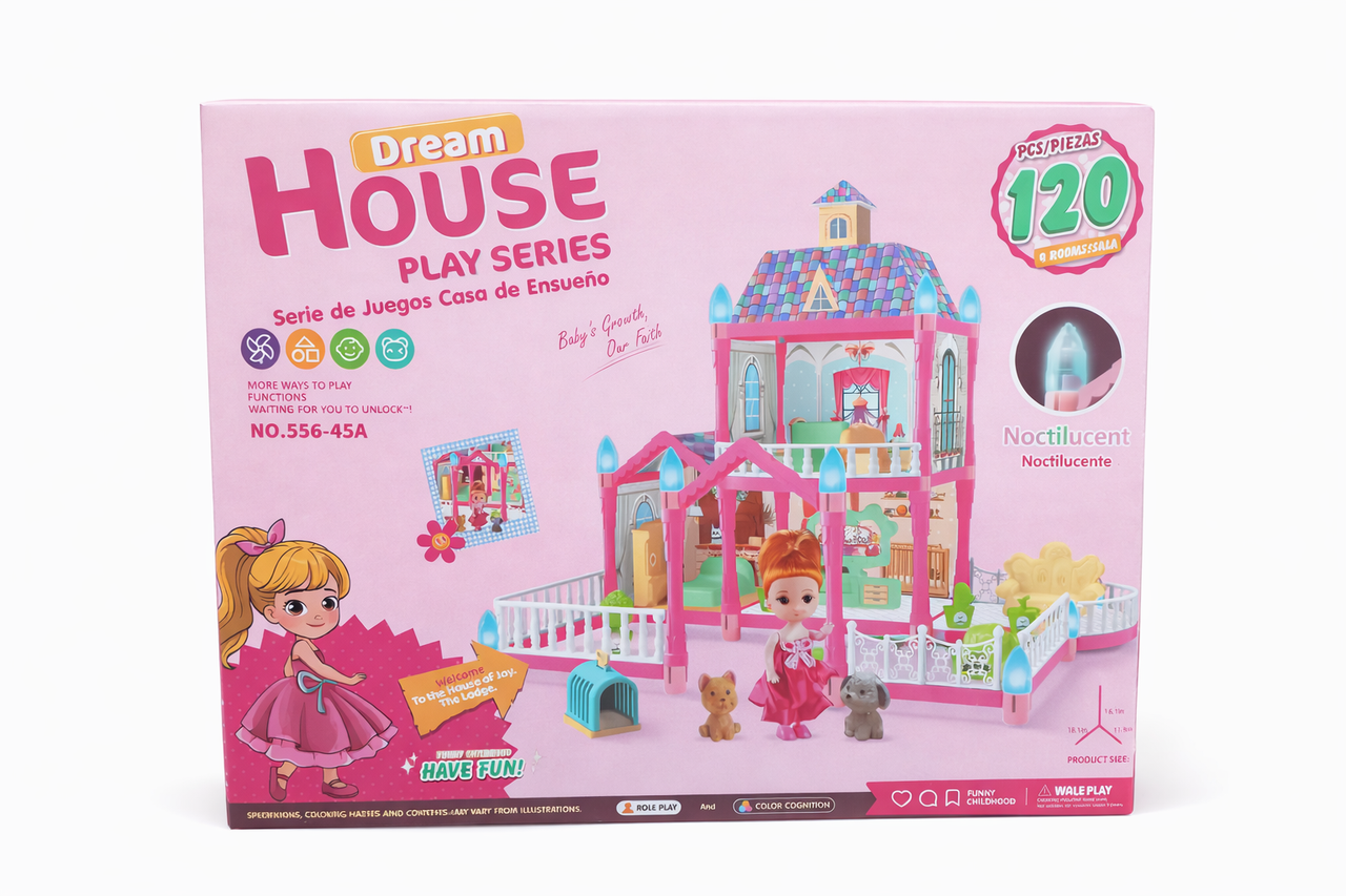 Будиночок для ляльок 556-45A Вілла 120 дет. 46x41x30 см (2730268585)