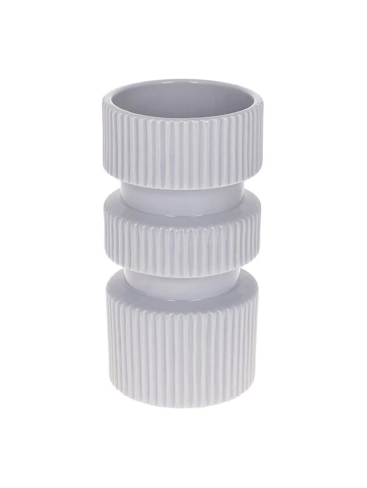 Ваза керамическая ЦБ-00221017 Светло-серый