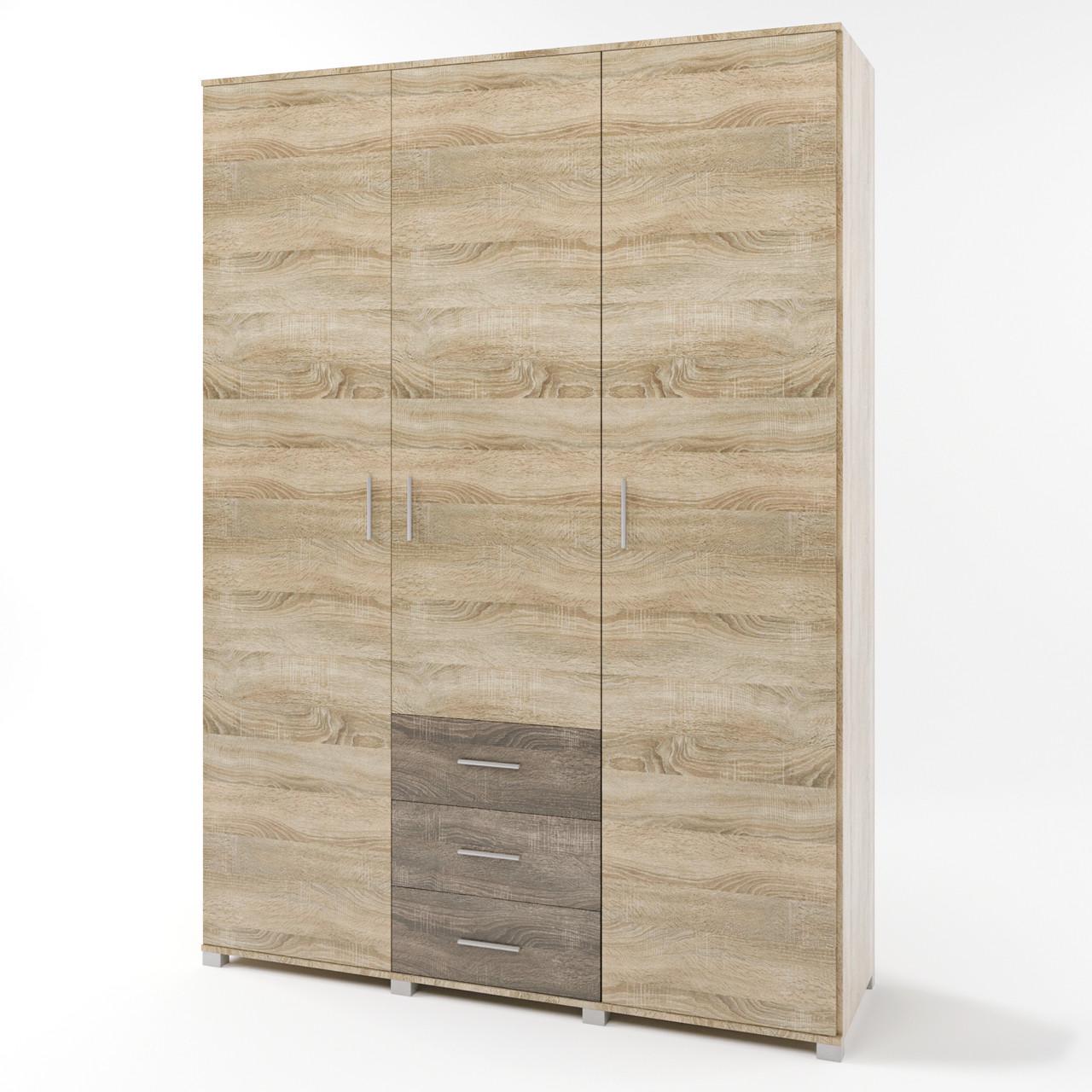 Шкаф распашный большой Еверест Бриз ШП-5 Сонома/Трюфель (DTM-2290)