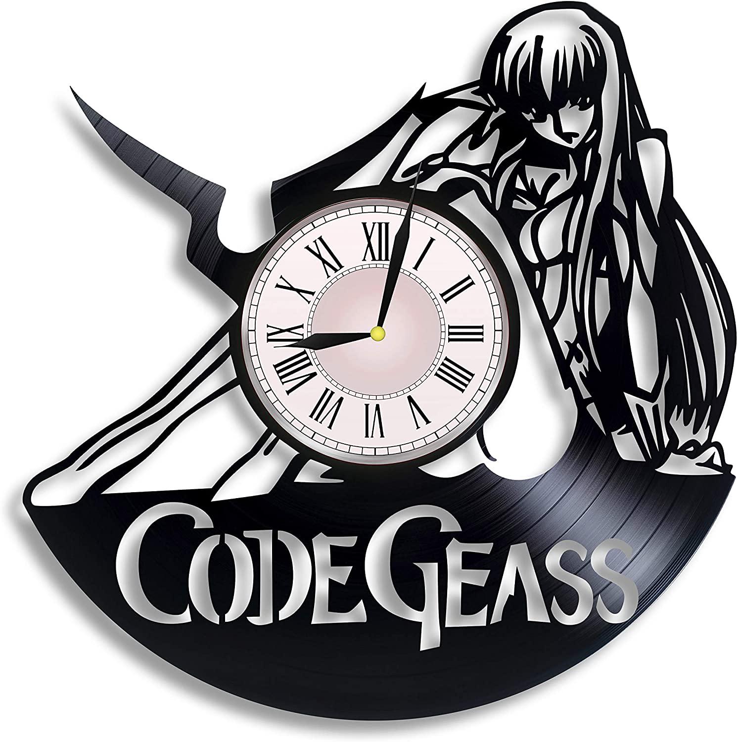 Часы настенные Code Geass 2453 из виниловой пластинки