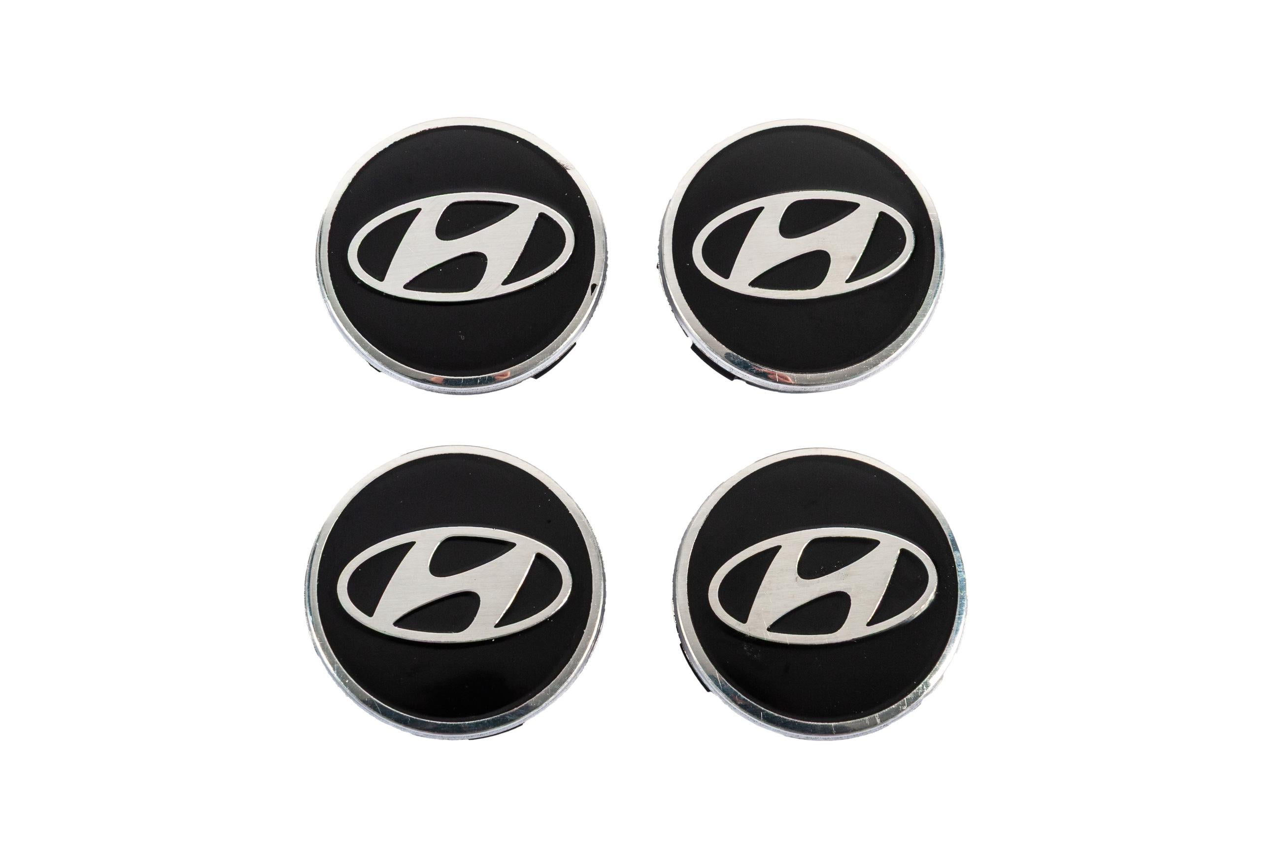 Колпачки на диски Davs Auto 8918D для Hyundai abs-пластик 60/56 мм 4 шт. Черный (182904)