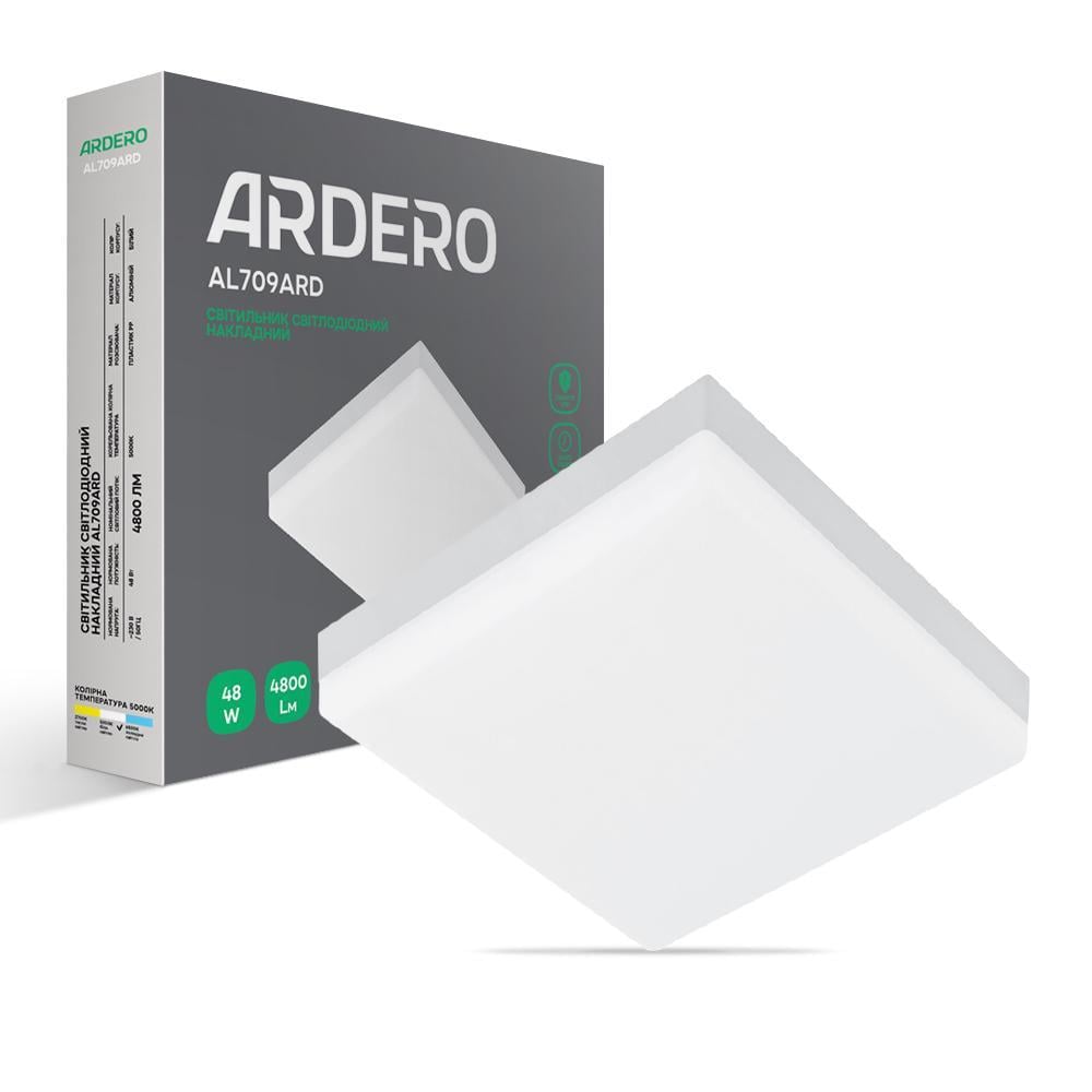 Світлодіодний накладний світильник ARDERO AL709ARD 48 Вт 5000K Білий (15944)