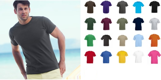 Футболка мужская Fruit of the Loom Valueweight XL Бордовый (061036041XL) - фото 2