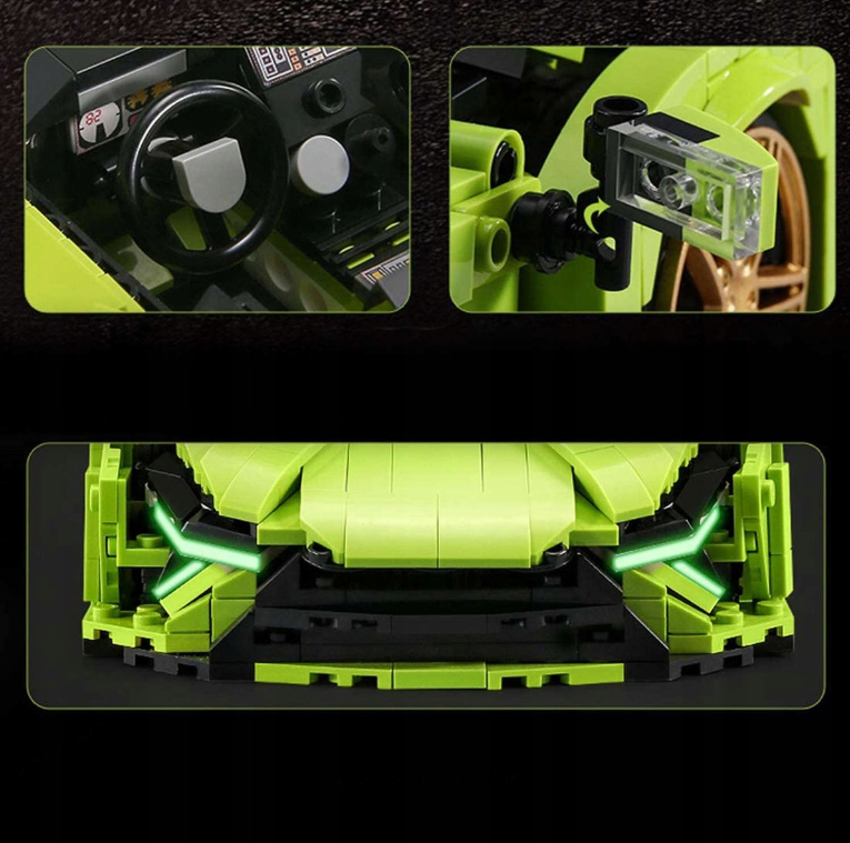 Конструктор детский Mould King TECHNIC Lamborghini Sian Sierne Машина для мальчика 1168 дет. (22773730) - фото 6