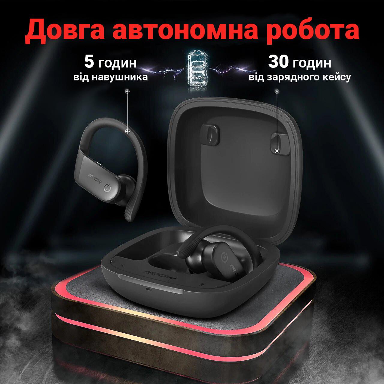 Bluetooth навушники Mpow Flame Pro для тренувань бігова TWS гарнітура - фото 6