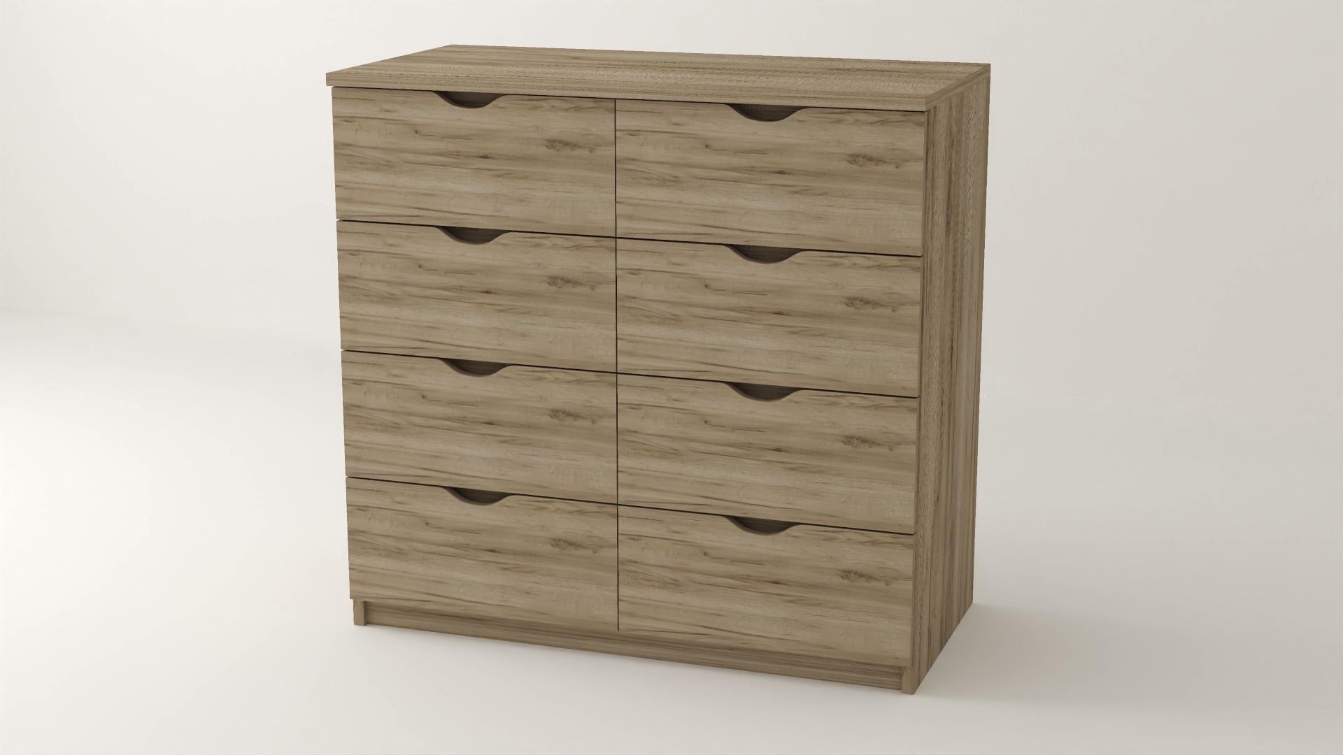 Комод Алекса ВК-39 85х45х87 см Дуб крафт серый (61914)