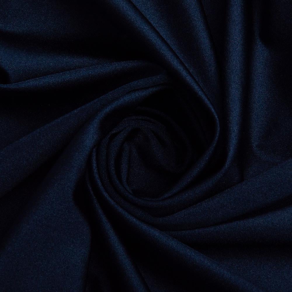 Ткань трикотаж Бифлекс 200 гр/м2 стрейчевая Темно-синий (26543)